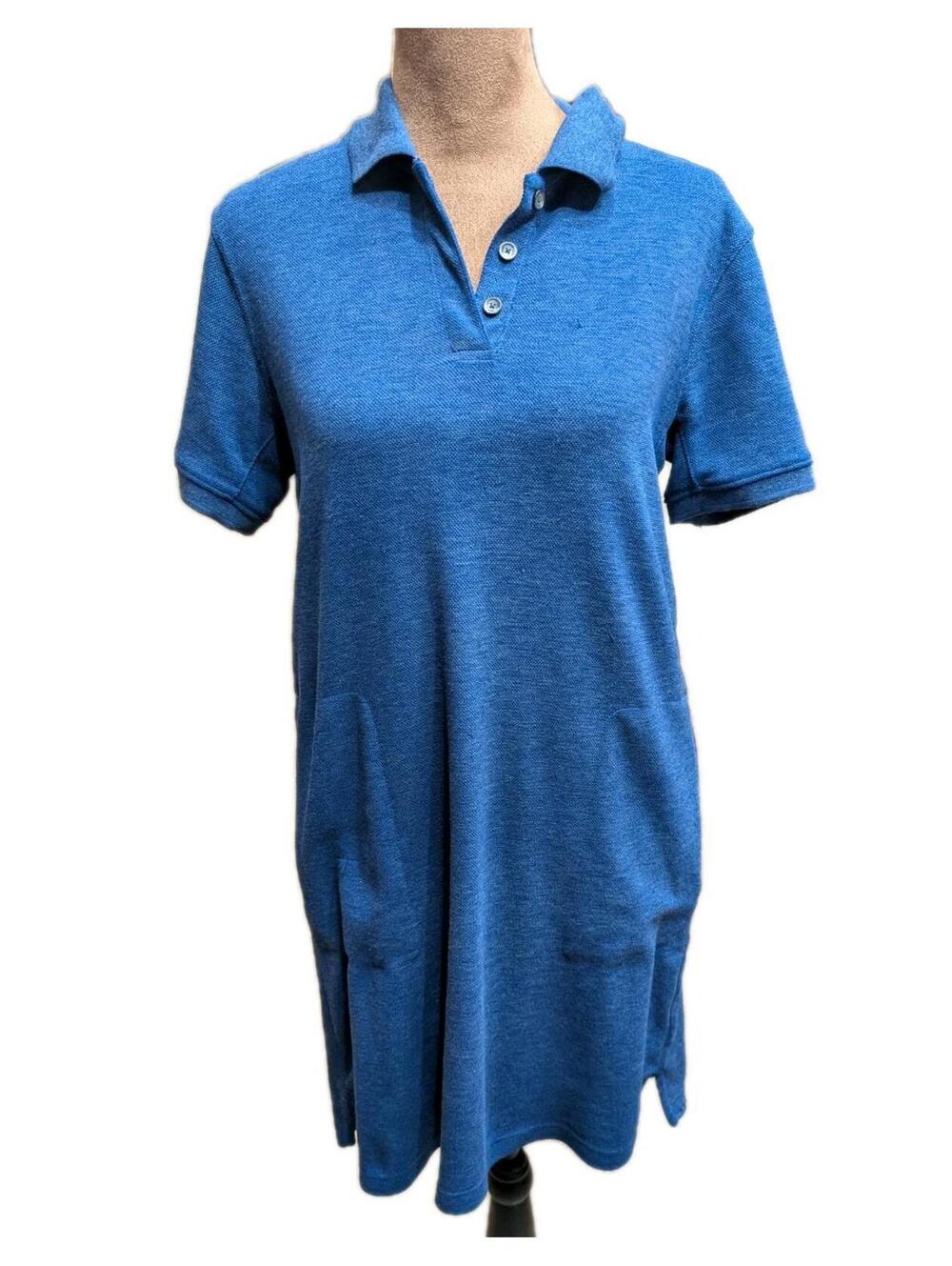 Nike Women's Polo Dress Navy Blue-AJ5690-492-Size Small-Zipped Pockets-MSRP $80